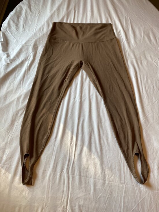 Athleta Pants - Athleta Transcend Stirrup Leggings 1X Brown High Rise Yoga Plus Size
